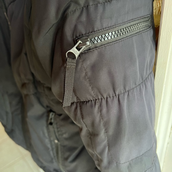 Black zippered Bomber Jacket EDC Esprit size L Vintage - Picture 3 of 14